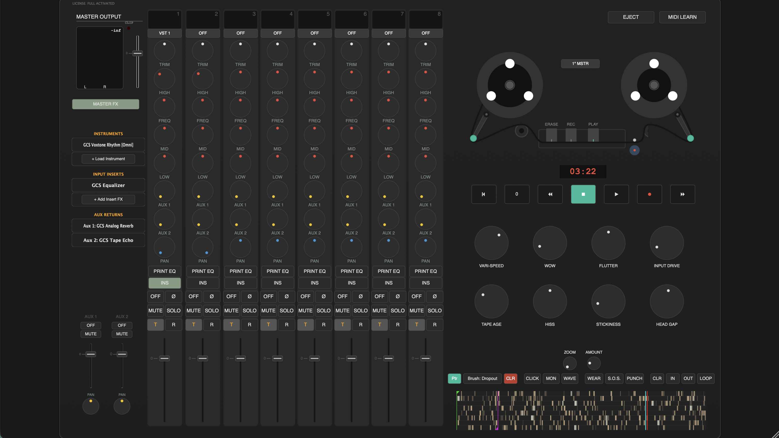 Dark UI Console