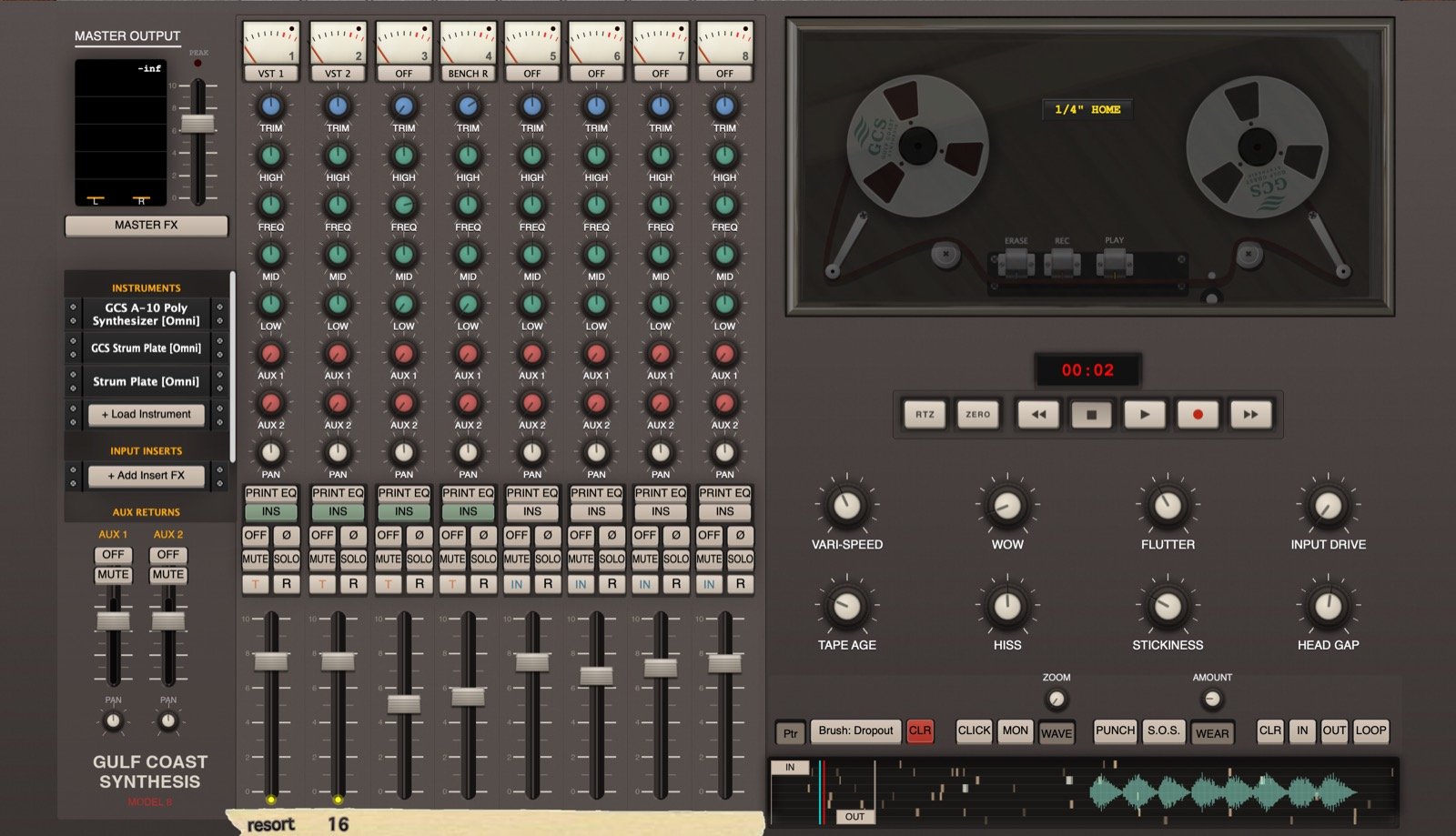 GCS Model 8 console, Mk II theme