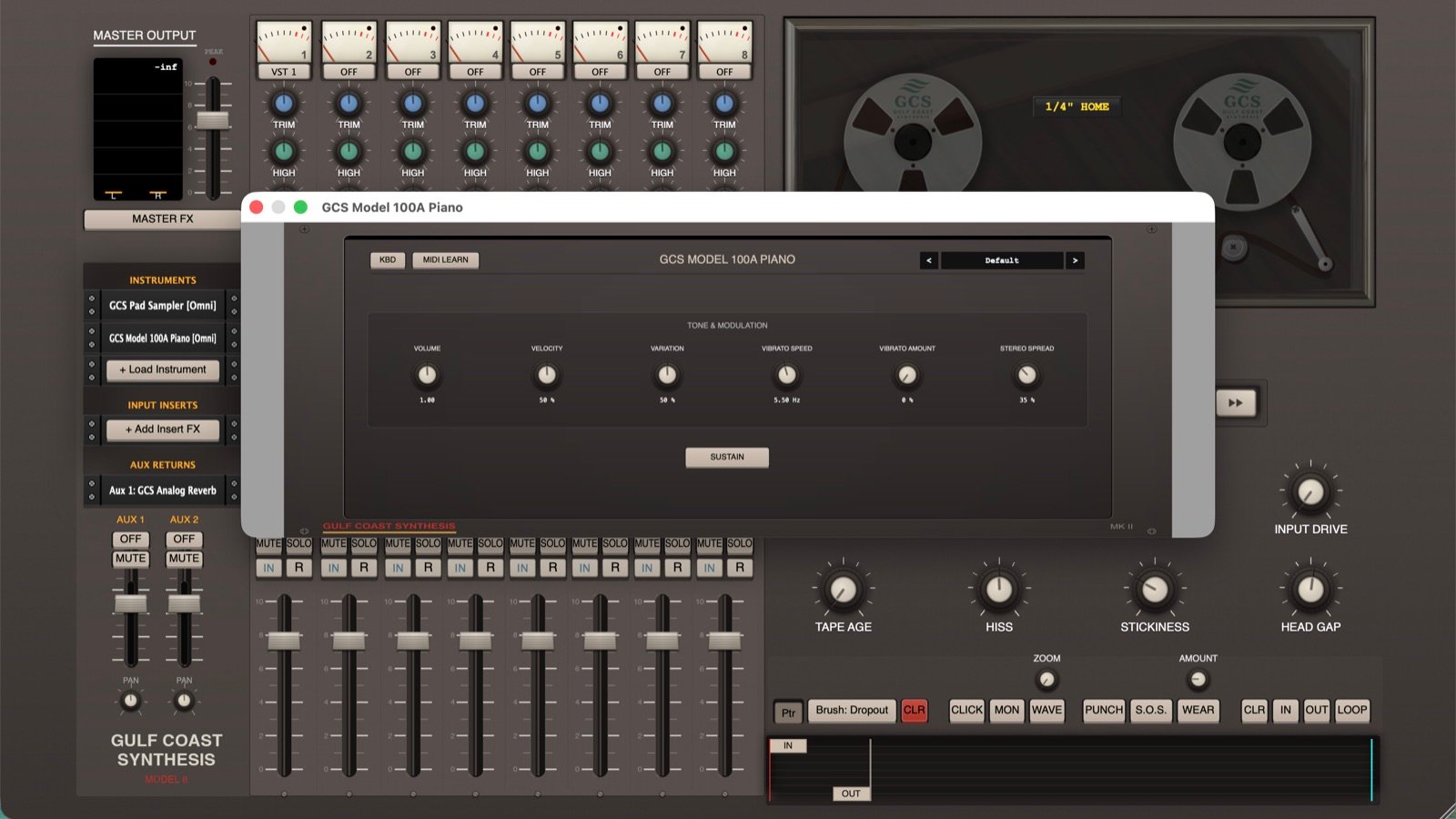GCS Model 100A electric piano