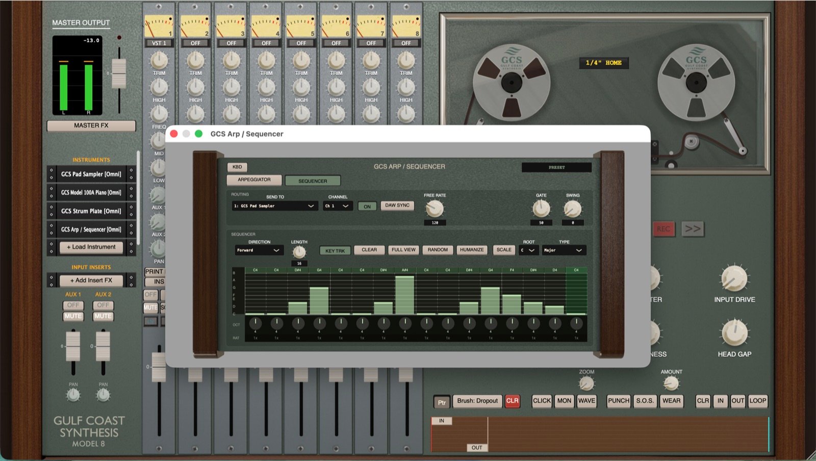 Arpeggiator and sequencer
